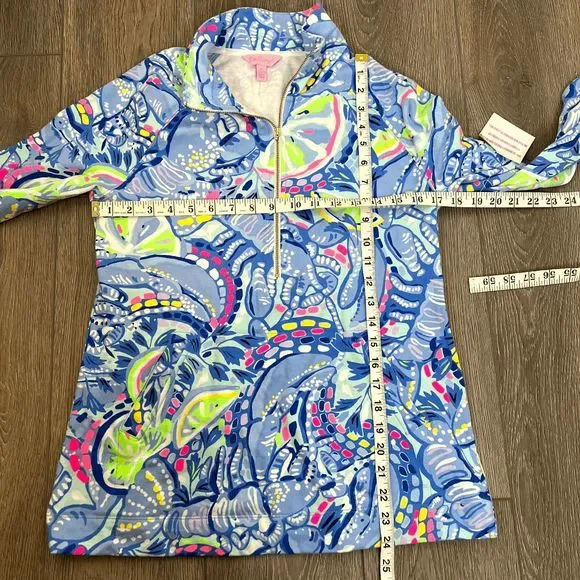 NWT Women's Lilly Pulitzer Tops Lilly Pulitzer Skipper Popover Size Small UPF 50 - Picture 4 of 7